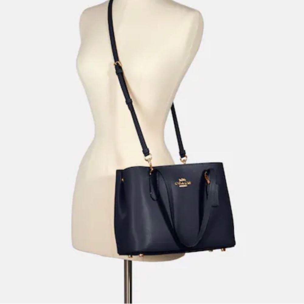Authentic COACH 1941 double faced leather snap zip Satchel/Crossbody - Picture 2 of 15